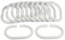 GEYSER® forhengsringer hvit 12 stk.